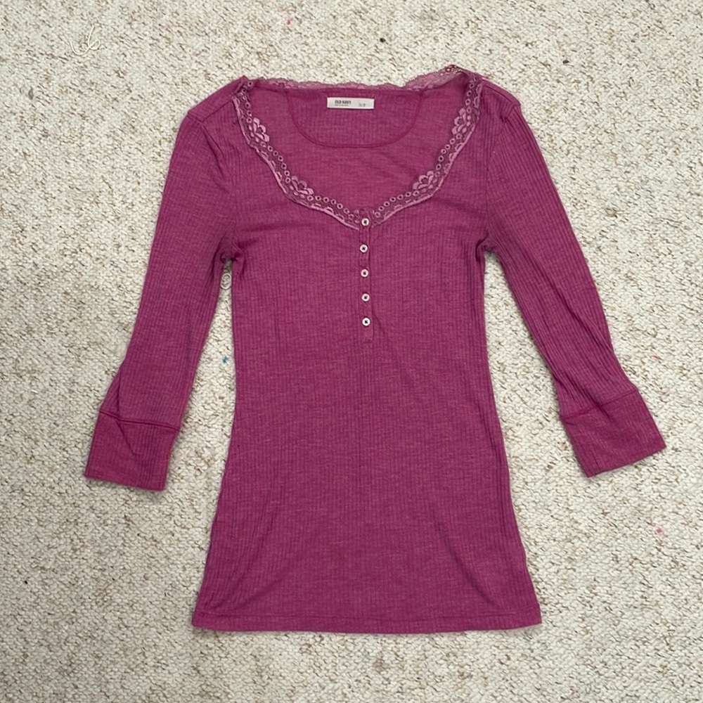Old navy pink long sleeve